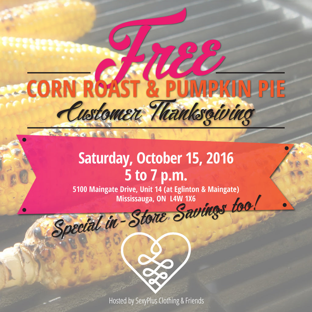 FREE Corn Roast and Pumpkin Pie Customer Thanksgiving!
