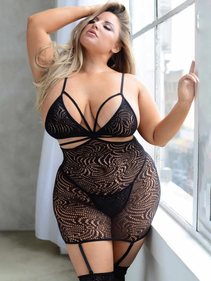 Stay The Night Plus Size Bodystocking
