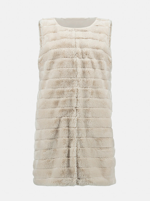 Corinne Plus Size Faux Fur Vest by Designer Joseph Ribkoff Style 233924