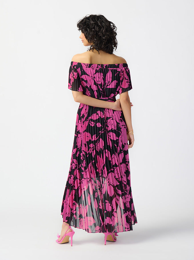Celeste Plus Size Pleated Dress by designer Joseph Ribkoff 241908