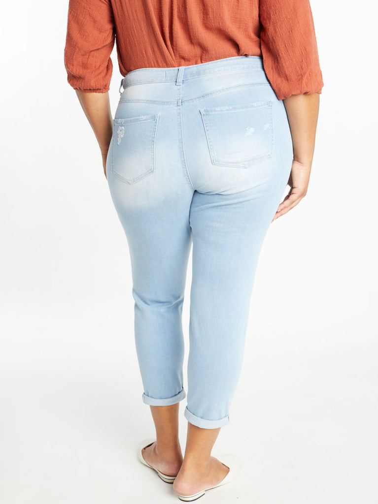 Madison Plus Size Distressed Skinny Jeans