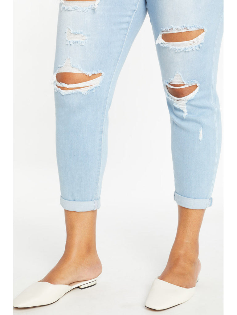 Madison Plus Size Distressed Skinny Jeans