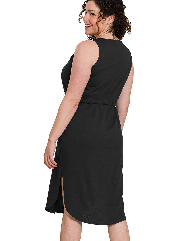 Hazel Plus Size Sport Dress in Black