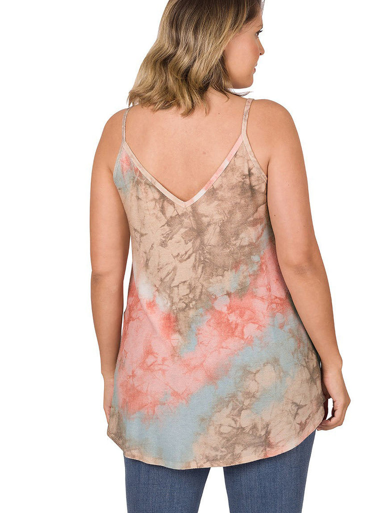 Sally Plus Size Tank in Marble