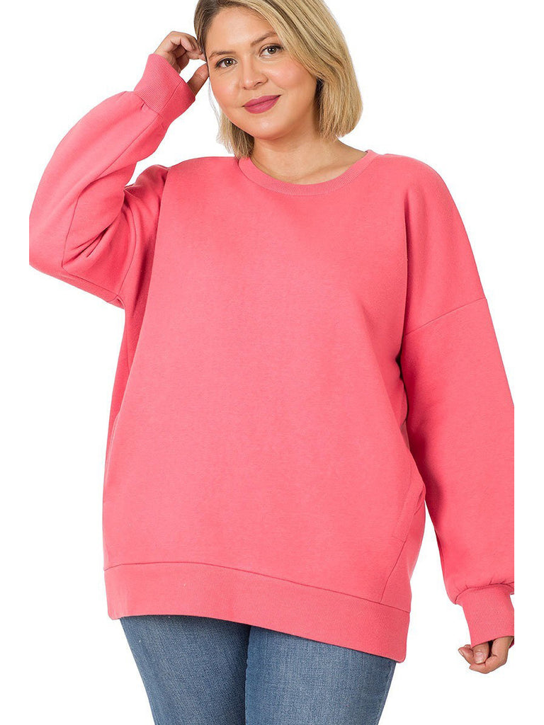 Maxine Plus Size Sweater in Desert Rose