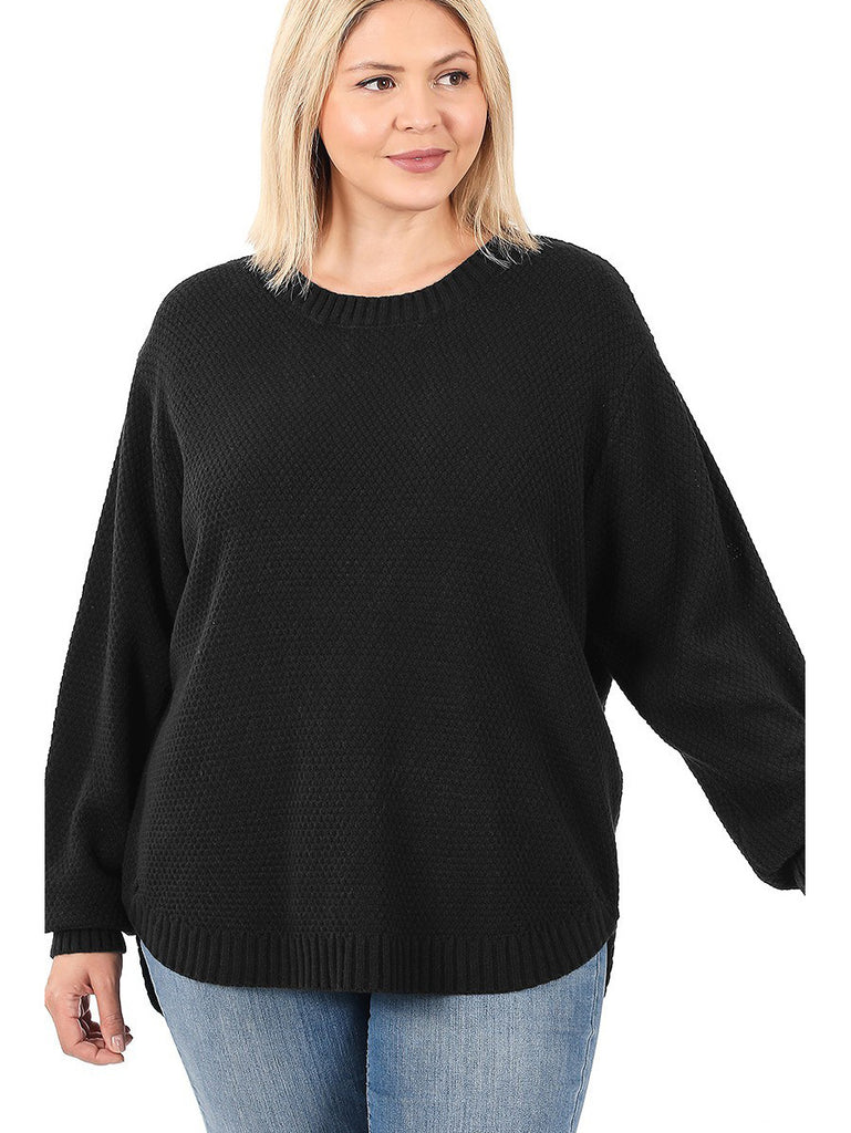 Mia Plus Size Sweater in Black
